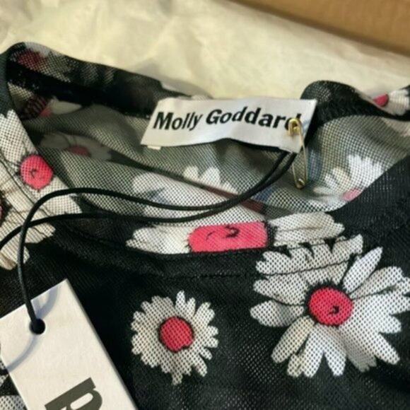 Molly Goddard mesh daisy shirts Black US 10 - Picture 5 of 8